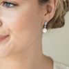 Ivory & Co Ivory And Co Dublin Silver Crystal Classic Pearl Drop Earrings Online