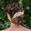 Ivory & Co Ivory And Co Botanica Champagne Gold And Blush Flowers Headpiece New