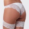 Poirier Ivory Satin And Lace Bridal Panties Best