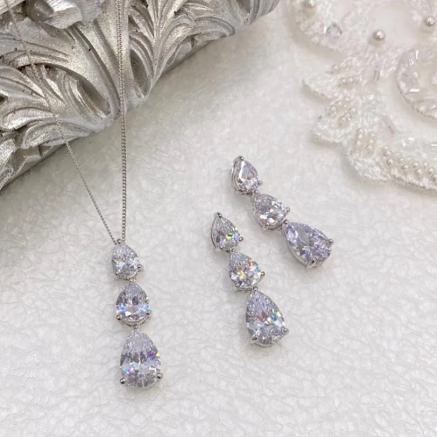 Ivory & Co Ivory And Co Purity Crystal Bridal Jewellery Set Online