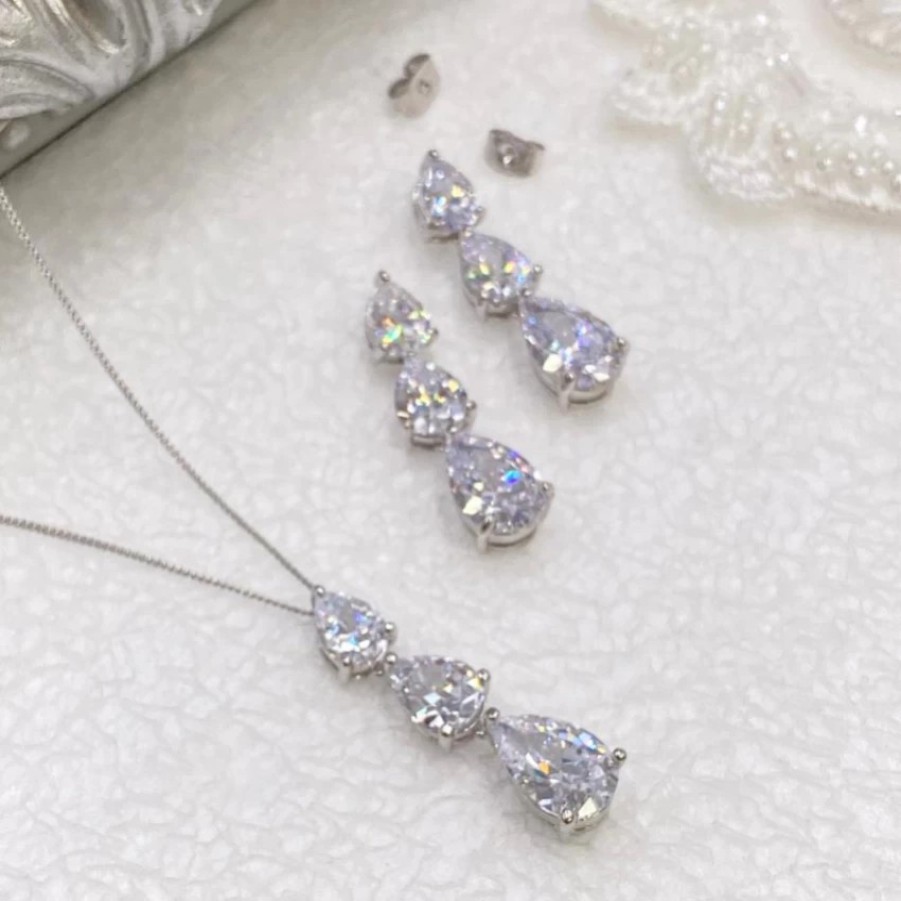 Ivory & Co Ivory And Co Purity Crystal Bridal Jewellery Set Online