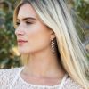 Ivory & Co Ivory And Co Willow Silver Long Trailing Crystal Vine Earrings New