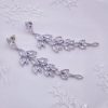 Lace & Favour Belize Statement Cubic Zirconia Long Drop Earrings Clearance