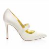 Freya Rose Freya Rose Plain Ivory Silk Detachable Shoe Straps Wholesale