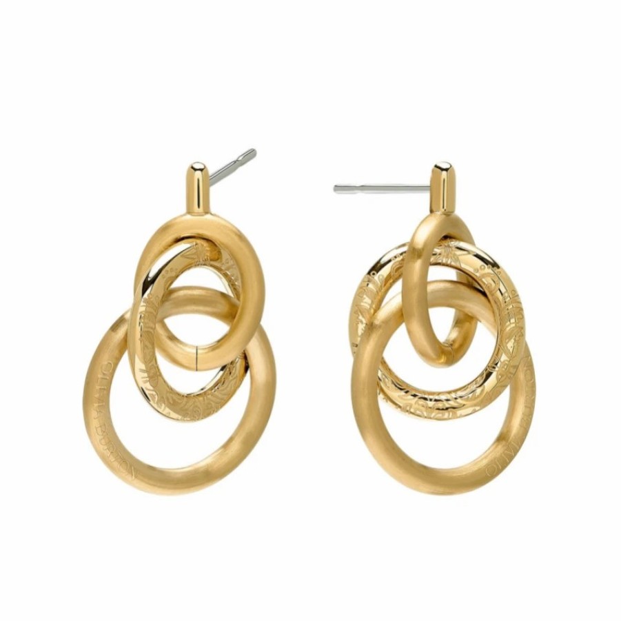 Olivia Burton Olivia Burton Encircle Gold Plated Earrings New