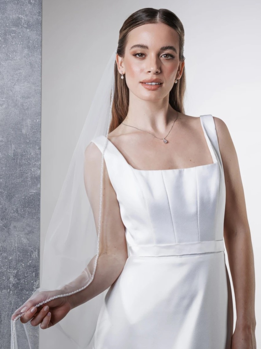 Rainbow Club Rainbow Club Elderflower Ivory Pearl Edge Veil Clearance