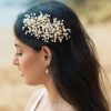 Ivory & Co Ivory And Co Astrid Gold Statement Pearl Spray Hair Clip Clearance