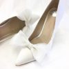 Perfect Bridal Perfect Bridal Daphne Ivory Organza Bow Shoe Clips Clearance