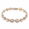 Ivory & Co Ivory And Co Promise Cubic Zirconia Wedding Bracelet (Gold) Clearance