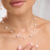 Lace & Favour Elenoa Dainty Pearl Chain Necklace Best