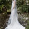 Joyce Jackson Joyce Jackson Alice Springs Single Tier Pearl Edge Veil With Lace Motifs Clearance