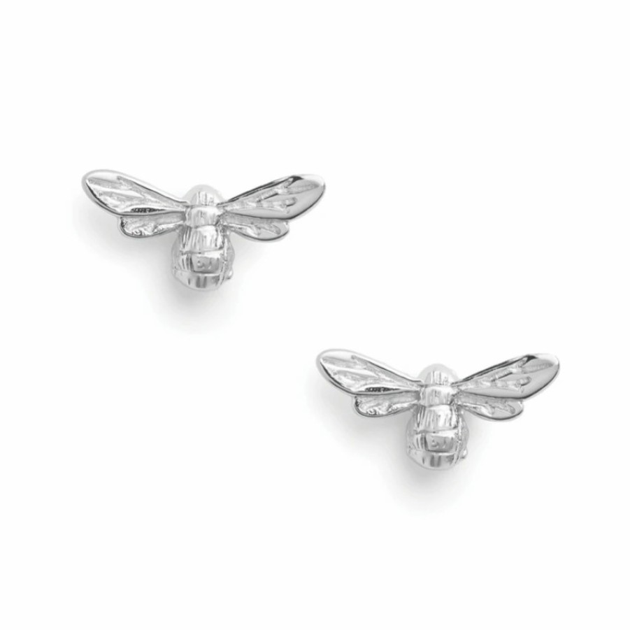 Olivia Burton Olivia Burton Silver Bee Stud Earrings New