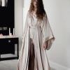 Arianna Arianna Beatrix Long Satin Bridal Robe (Coffee) Clearance