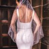 Perfect Bridal Perfect Bridal Ivory Single Tier Short Scattered Pearl Veil Hot