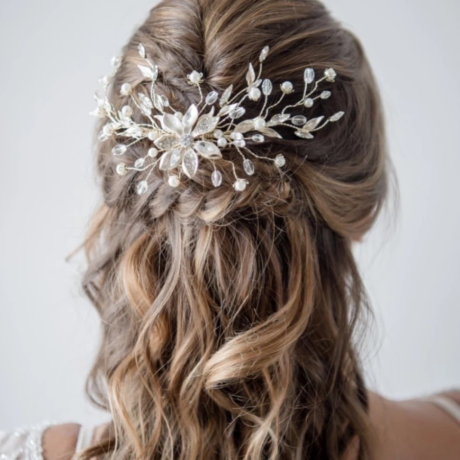 Twilight Designs Flora Wild Golden Spray Wedding Hair Comb Online