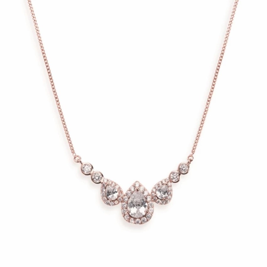 Ivory & Co Ivory And Co Sorbonne Crystal Wedding Necklace (Rose Gold) Wholesale