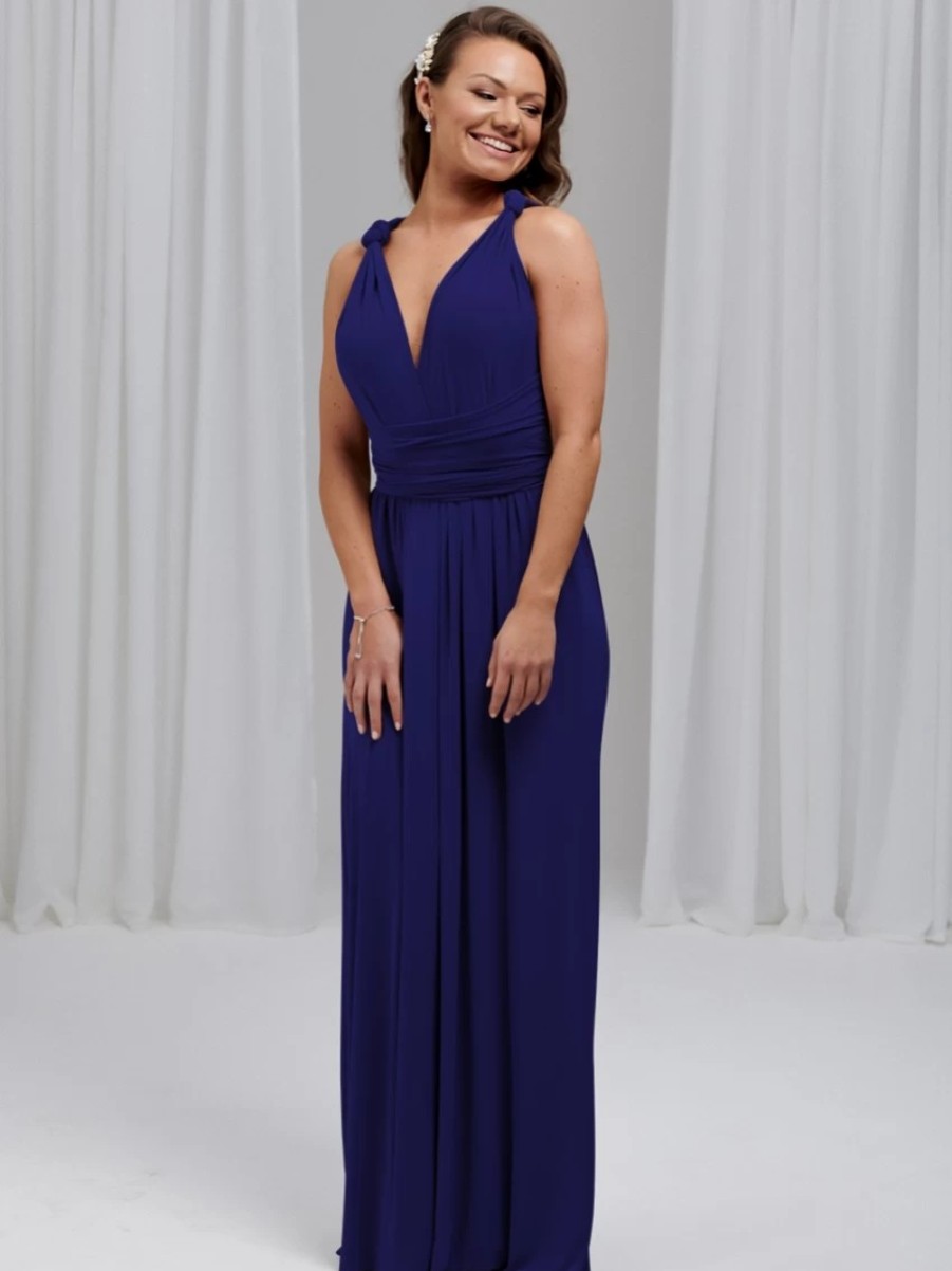 Lace & Favour Emily Rose Royal Blue Multiway Bridesmaid Dress (One Size) Wholesale