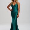 Linzi Jay Linzi Jay V Neck Backless Mermaid Prom Dress With Crossover Straps Clearance