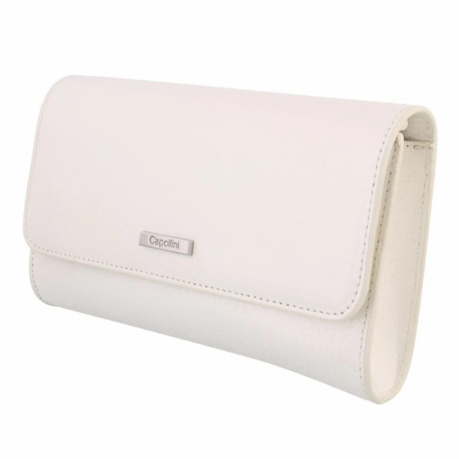 Capollini Capollini Cream Nubuck Leather Clutch Bag Best