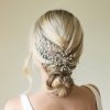 Ivory & Co Ivory And Co Serenade Silver Statement Crystal Spray Wedding Hair Clip Clearance