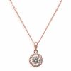 Ivory & Co Ivory And Co Balmoral Rose Gold Crystal Pendant Necklace New