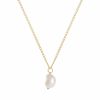 Freya Rose Freya Rose Baroque Pearl 22Ct Gold Pendant Necklace New