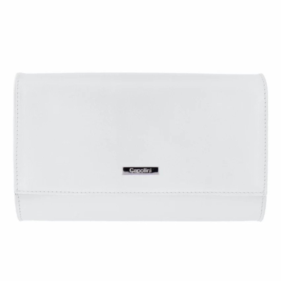 Capollini Capollini Silver Leather Clutch Bag Online