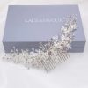 Twilight Designs Harley Diamante And Crystal Leaves Wedding Hair Comb Hot