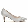 Rainbow Club Rainbow Club Lexi Dyeable Ivory Satin Wedding Court Shoes (Wide Fit) Hot