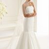 Bianco Evento Bianco Ivory Classic Tulle Two Tier Satin Edge Cathedral Veil S146 Best