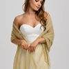 Poirier Gold Metallic Wedding Shawl Online