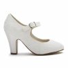 Rainbow Club Rainbow Club Madeline Dyeable Ivory Lace Mary Jane Wedding Shoes Hot