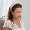 Arianna Arianna Statement Crystal Silk Flowers Headband Ar806 New