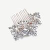 Ivory & Co Ivory And Co Moonstar Rose Gold Sparkling Crystal And Pearl Hair Comb Online