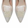 Rainbow Club Rainbow Club Camille Square Pearl Embellished Shoe Clips Clearance