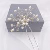 Lace & Favour Leia Floral Pearl And Crystal Spray Hair Pin Clearance