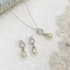 Ivory & Co Ivory And Co Stockholm Pearl Bridal Jewellery Set Best