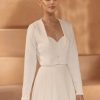 Bianco Evento Bianco Ivory Knitted Long Sleeve Bridal Cardigan E437 Online