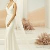 Bianco Evento Bianco Ivory Single Tier Cut Edge Cathedral Veil With Lace Train S371 New