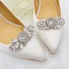 Lace & Favour Mirage Vintage Inspired Crystal Embellished Shoe Clips New