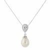 Lace & Favour Paloma Teardrop Pearl Pendant Necklace Wholesale