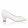 Perfect Bridal Perfect Bridal Melanie Dyeable Ivory Lace Block Heel Court Shoes (Wide Fit) Online