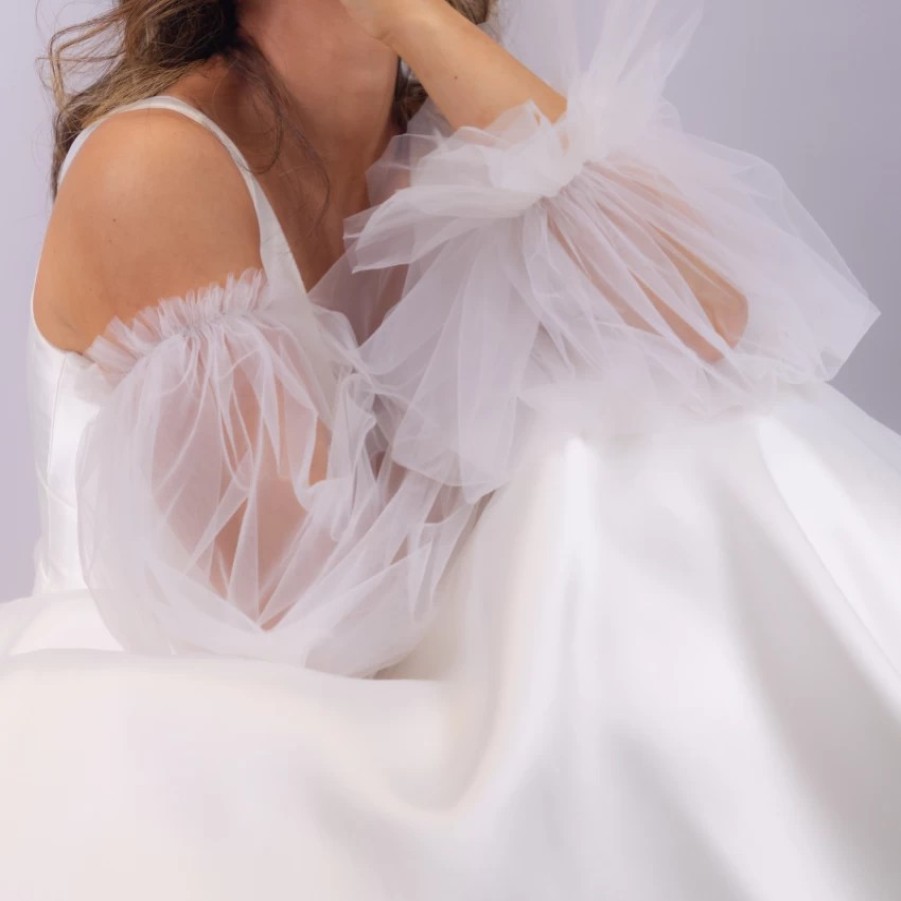 Perfect Bridal Perfect Bridal Ivory Tulle Puff Sleeves Wholesale