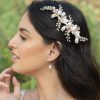 Ivory & Co Ivory And Co Spring Dream Gold Floral Pearl Hair Clip Online