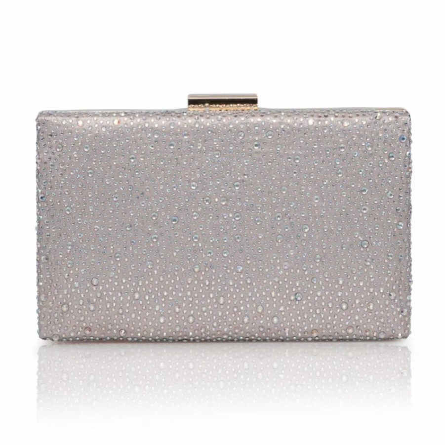 Perfect Bridal Perfect Bridal Sorrel Taupe Sparkly Diamante Box Clutch Online