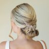 Ivory & Co Ivory And Co Rose Gold Shimmer Dainty Crystal And Pearl Hair Comb Hot