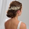 Arianna Arianna Statement Flowers And Leaves Hair Comb Ar787 New