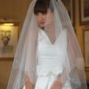 Joyce Jackson Joyce Jackson Marrakesh Scalloped Edge Veil With Pearl And Crystal New