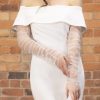 Perfect Bridal Perfect Bridal Ivory Ruched Pearl Sleeves Online