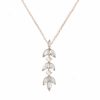 Lace & Favour Amalia Rose Gold Cubic Zirconia And Pearl Pendant Necklace Best